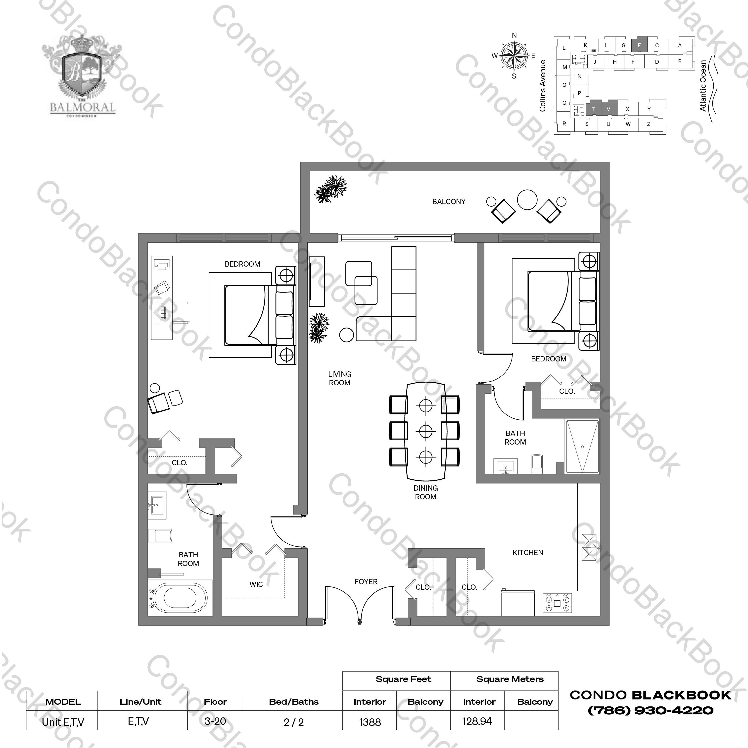 Balmoral Unit M Condo In Bal Harbour Condoblackbook