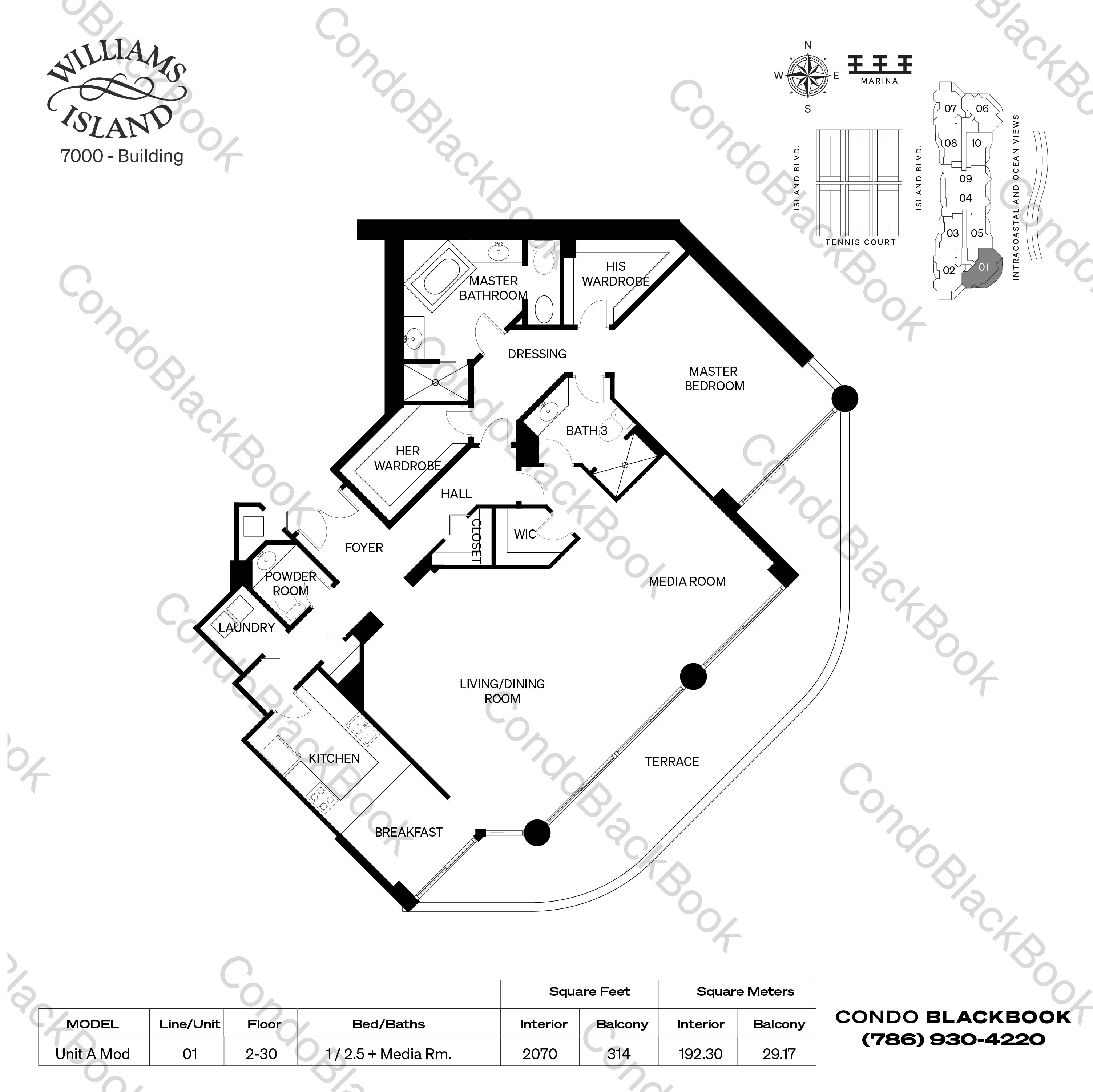 Williams Island 7000 Unit #1701 Condo in Aventura | CondoBlackBook