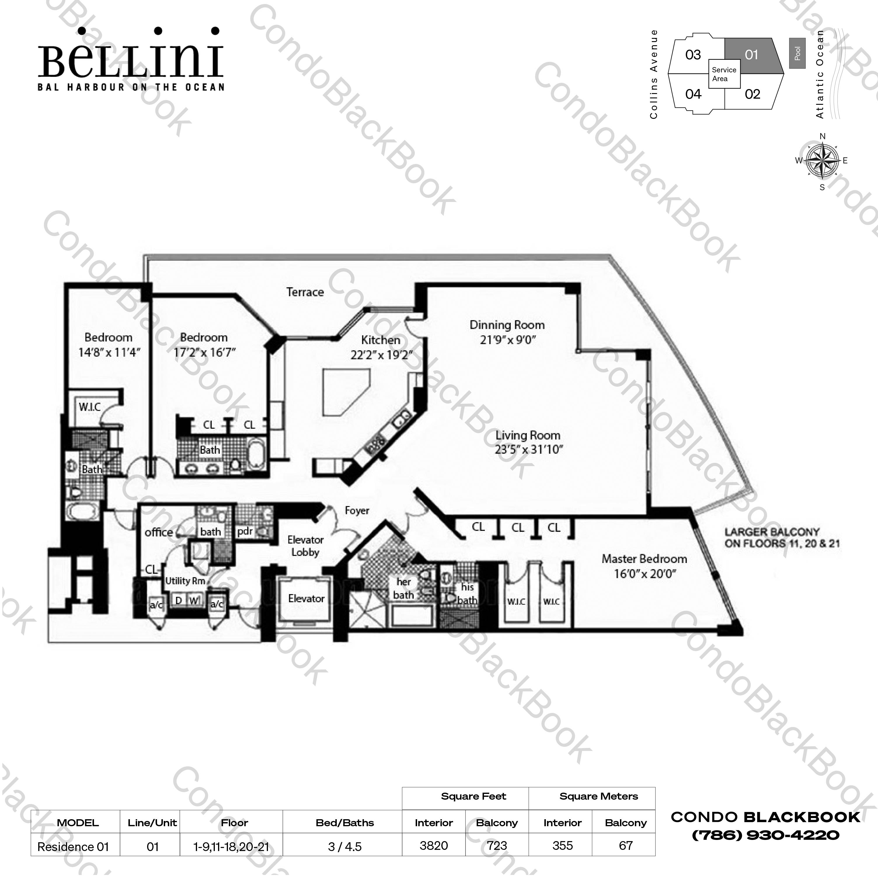 Bellini Unit 501 Condo in Bal Harbour CondoBlackBook