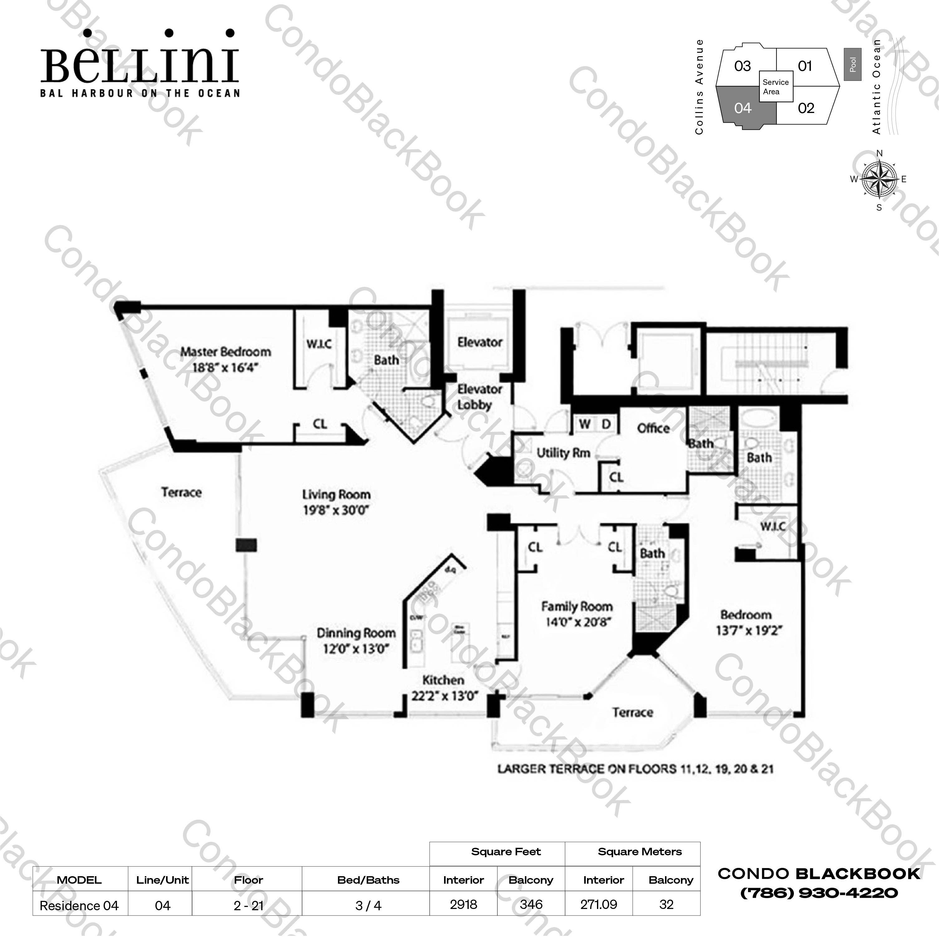 Bellini Unit #804 Condo in Bal Harbour | CondoBlackBook