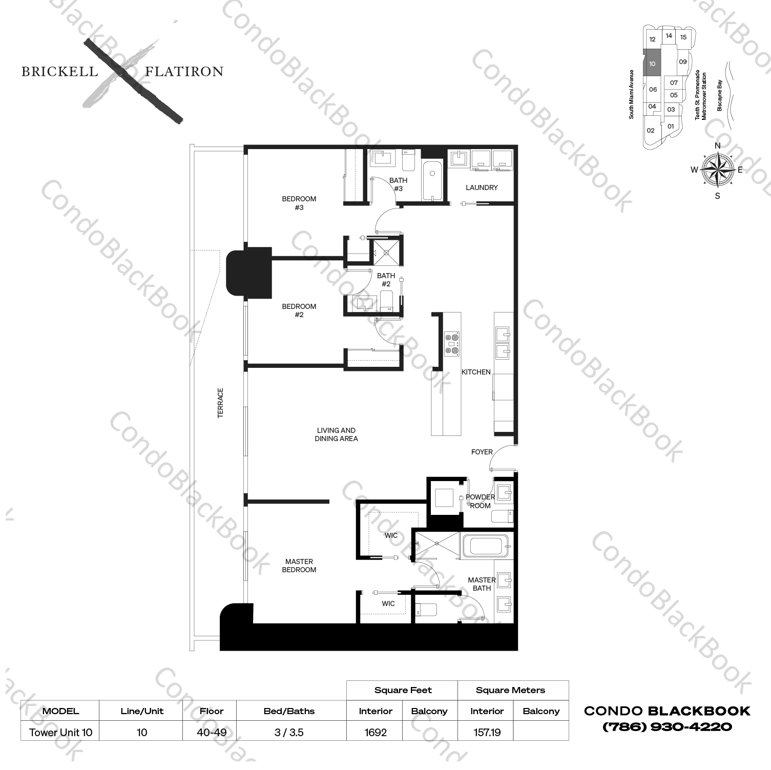 Brickell Flatiron Unit #4110 Condo in Brickell - Miami Condos ...