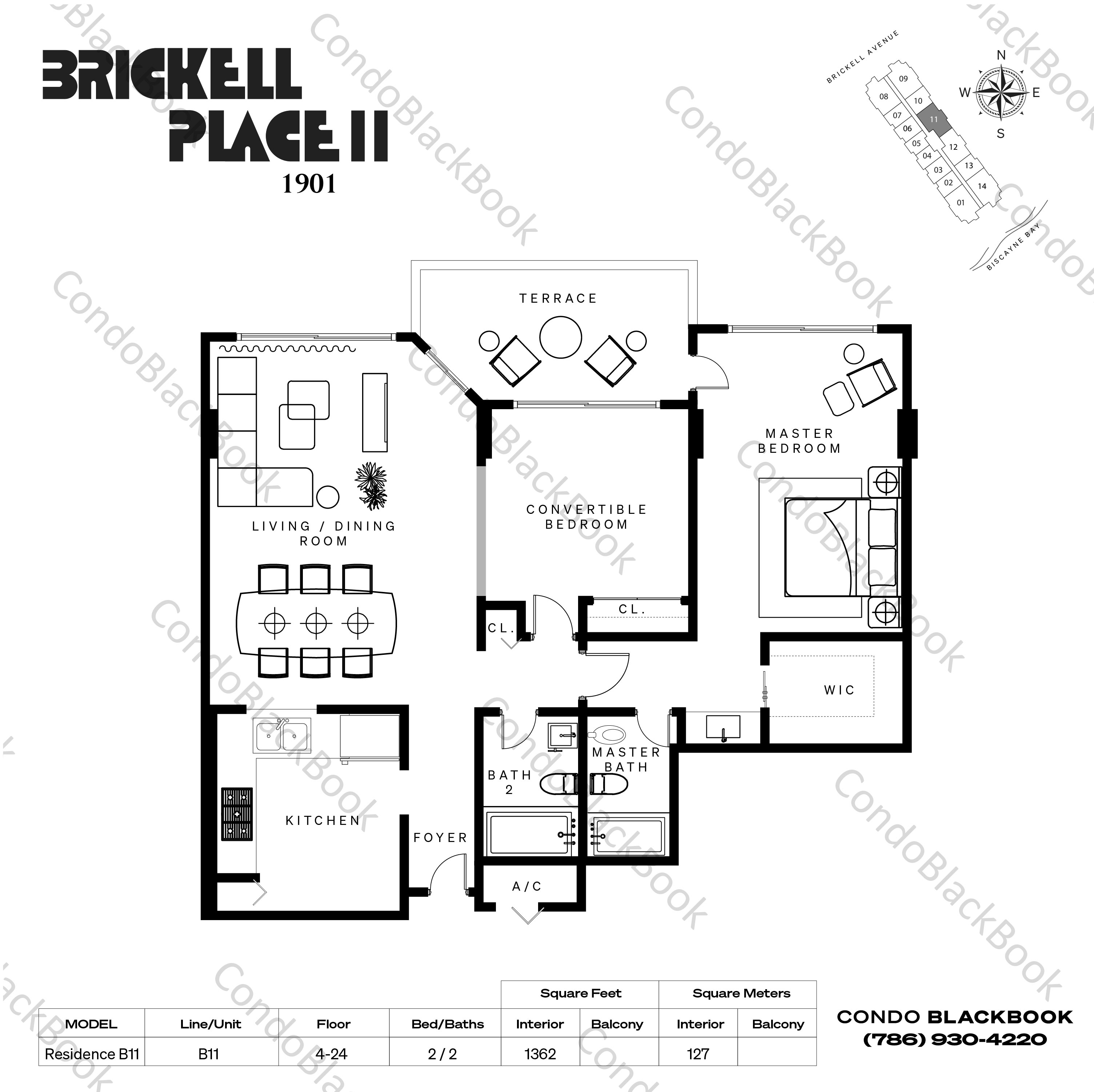 Brickell Place B Unit #B2312 Condo In Brickell - Miami Condos ...