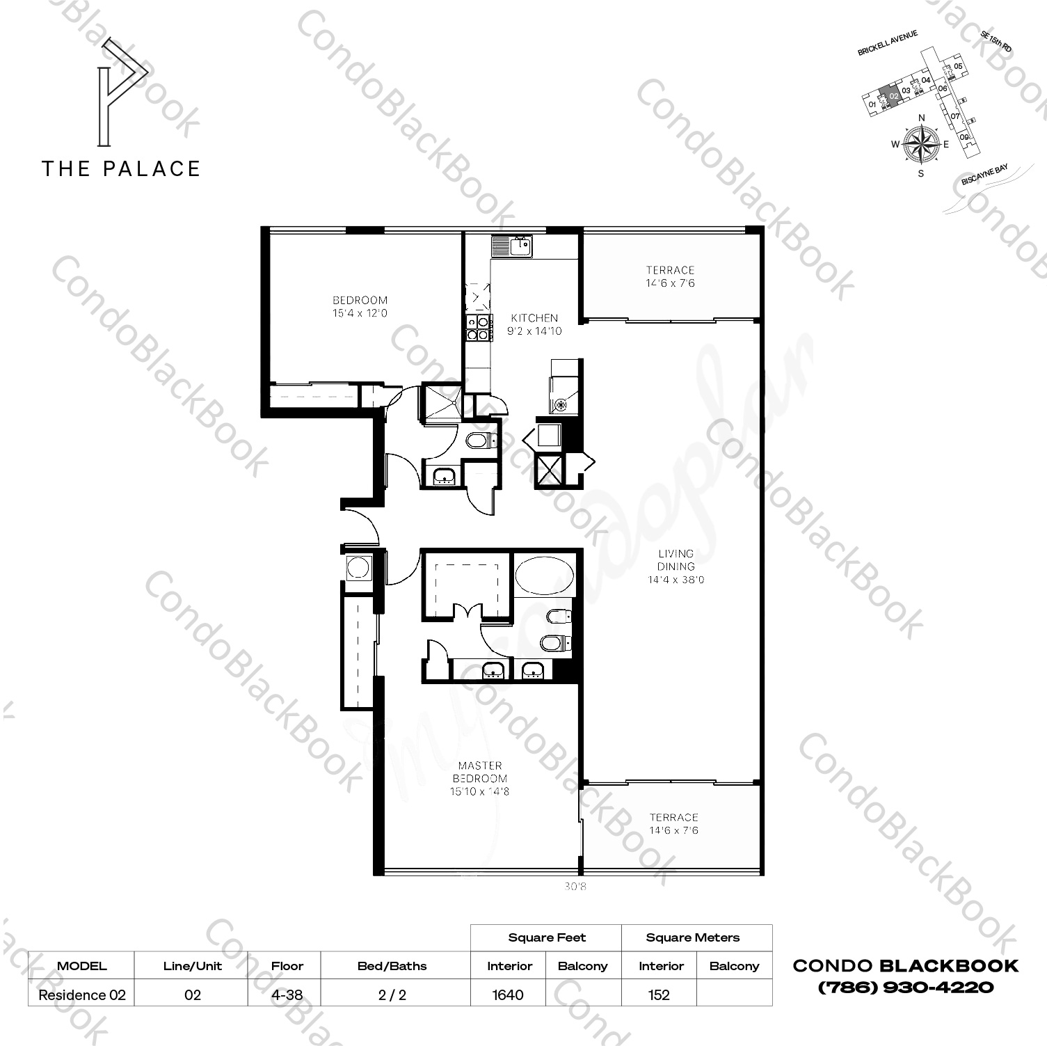 The Palace Condo Unit #A-2502 Condo in Brickell - Miami Condos ...