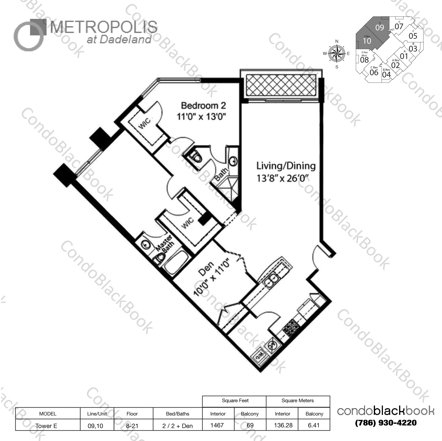 Metropolis at Dadeland Unit #1609 Condo in Dadeland - Miami Condos ...