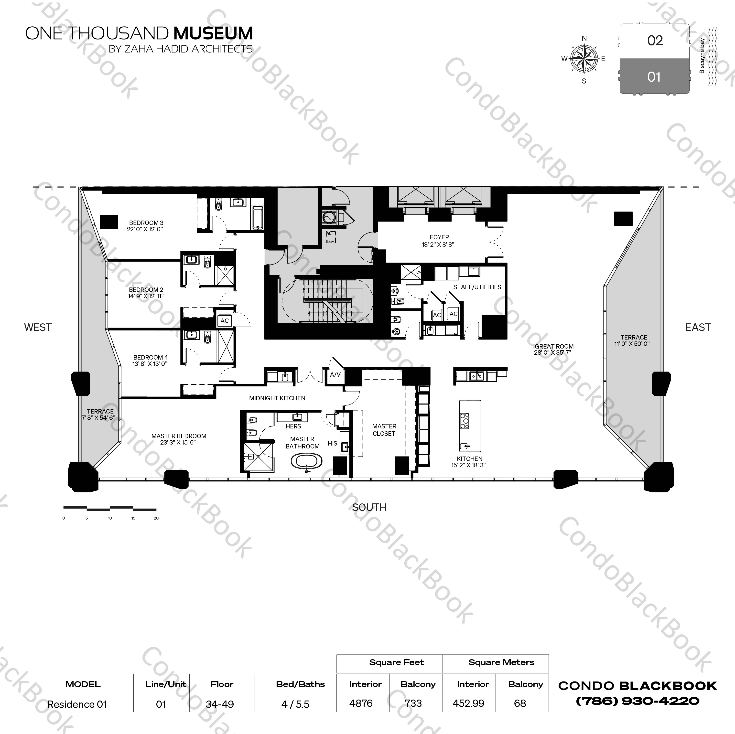 One Thousand Museum Miami  Pricing, Photos & Floor Plans