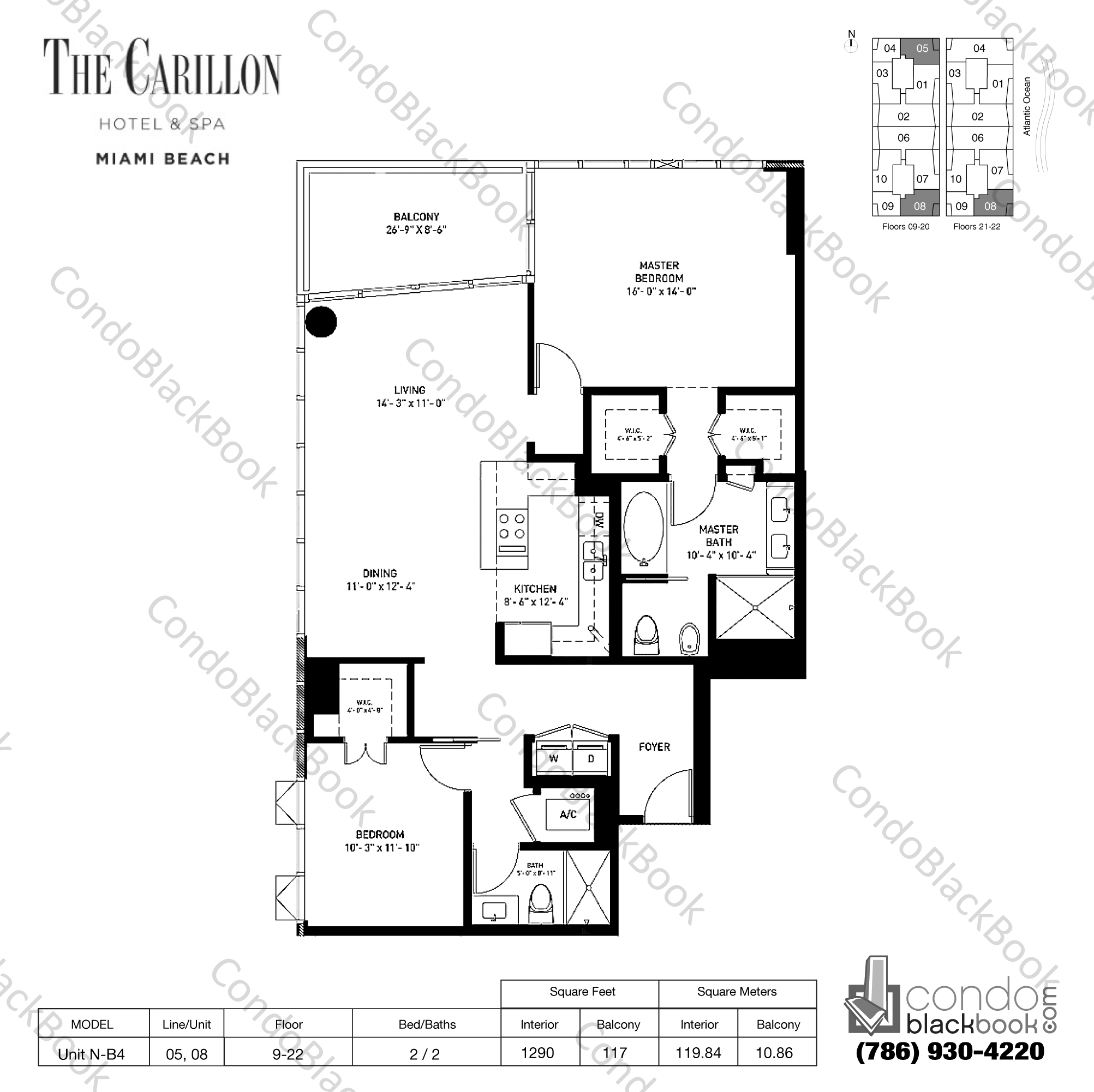 Carillon Condo North Tower Unit #1408 Condo in North Beach - Miami ...