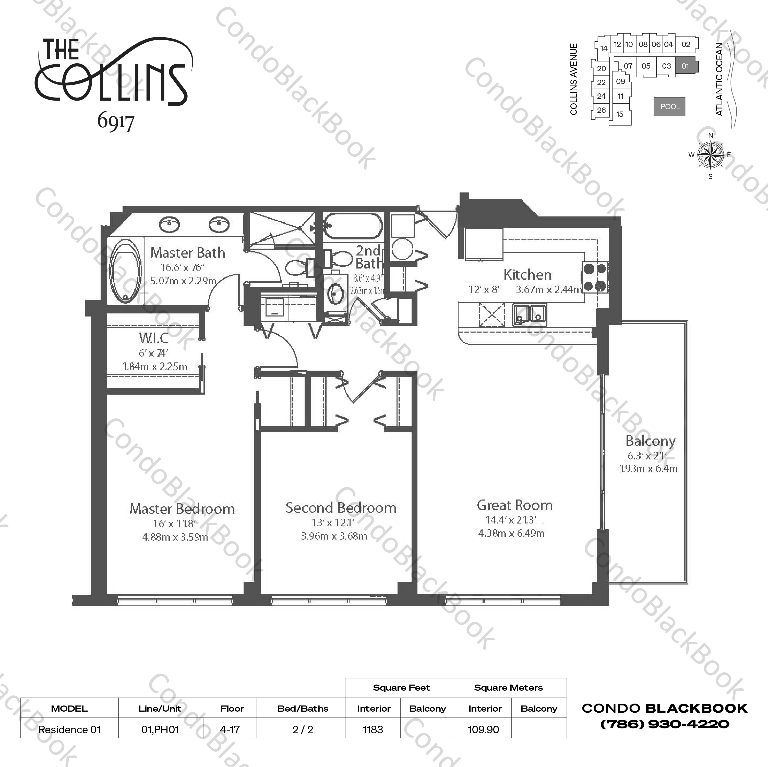 The Collins Unit #1601 Condo for Sale in North Beach - Miami Beach ...