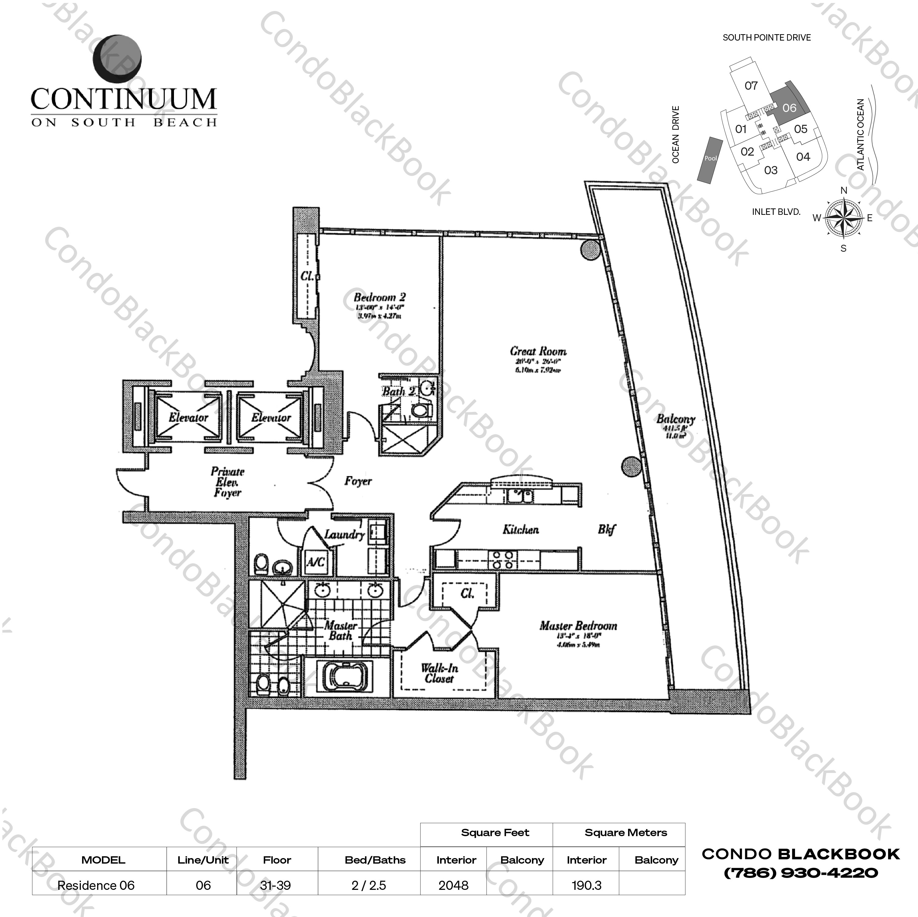 Continuum I South Unit #3806 Condo in South Beach - Miami Beach Condos ...