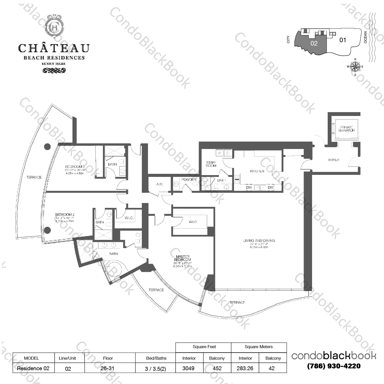 Chateau Beach Residences Unit #2802 Condo in Sunny Isles Beach ...