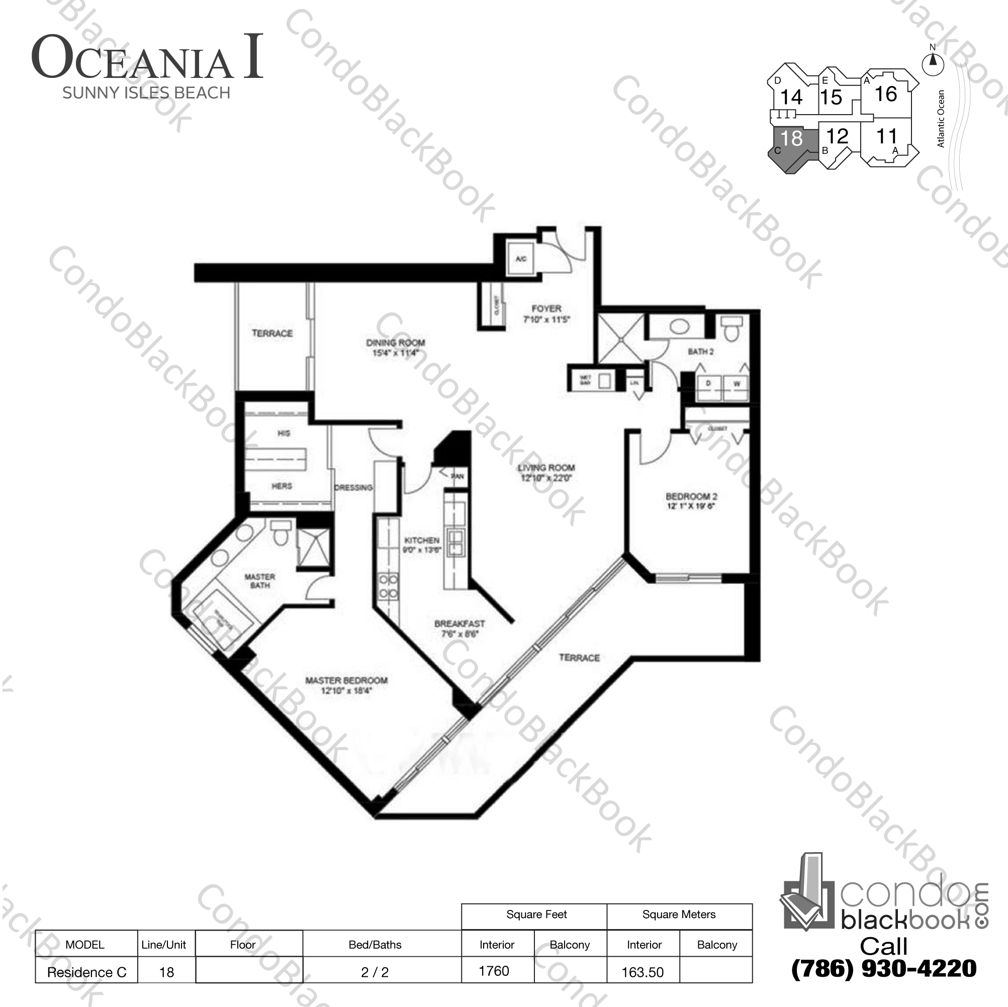 Oceania I Unit #418 Condo in Sunny Isles Beach | CondoBlackBook